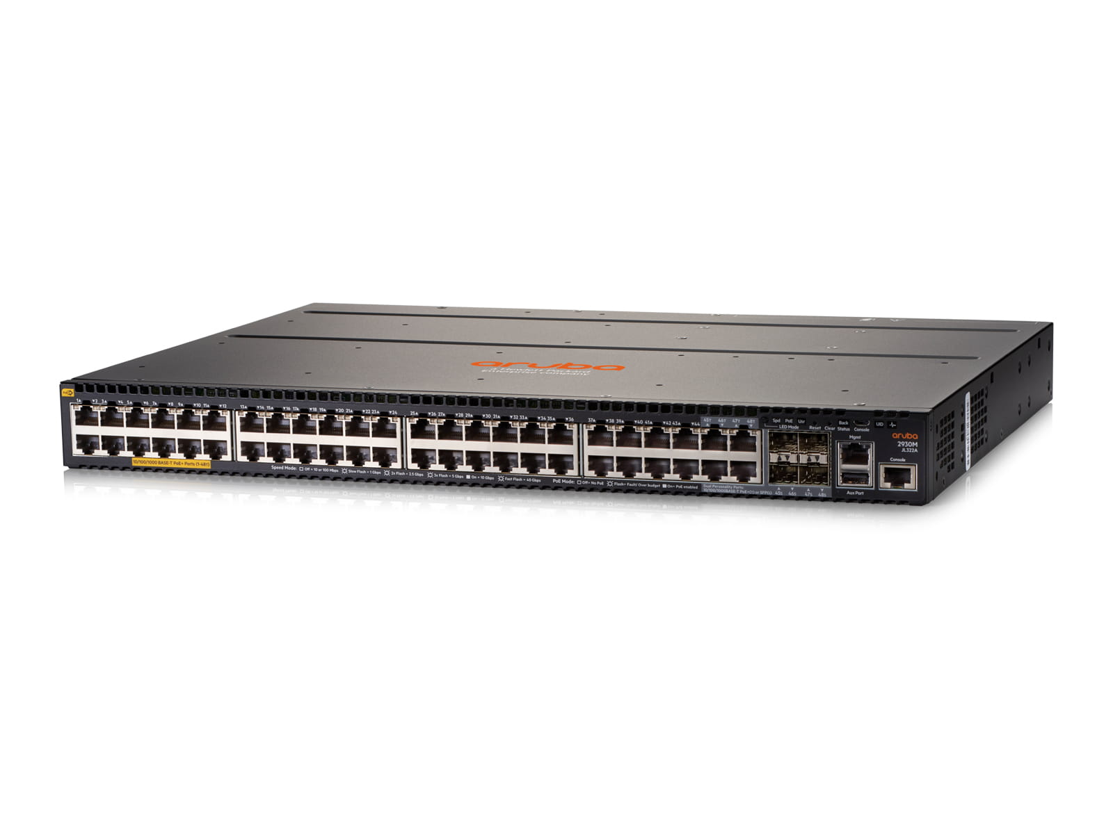 HPE Aruba 2930M 48G POE+ 1-Slot - Switch - L3 - managed - 44 x 10/100/1000 (PoE+)