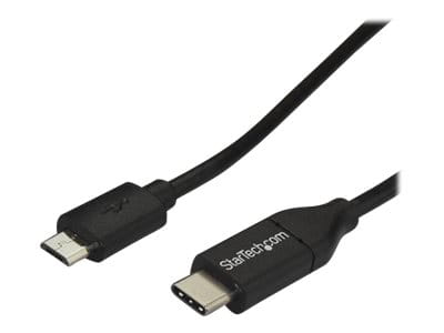 StarTech.com USB 2.0 USB-C auf Micro-B Kabel - 1m - USB C zu Micro B Anschlusskabel - USB-Kabel - 24 pin USB-C (M)