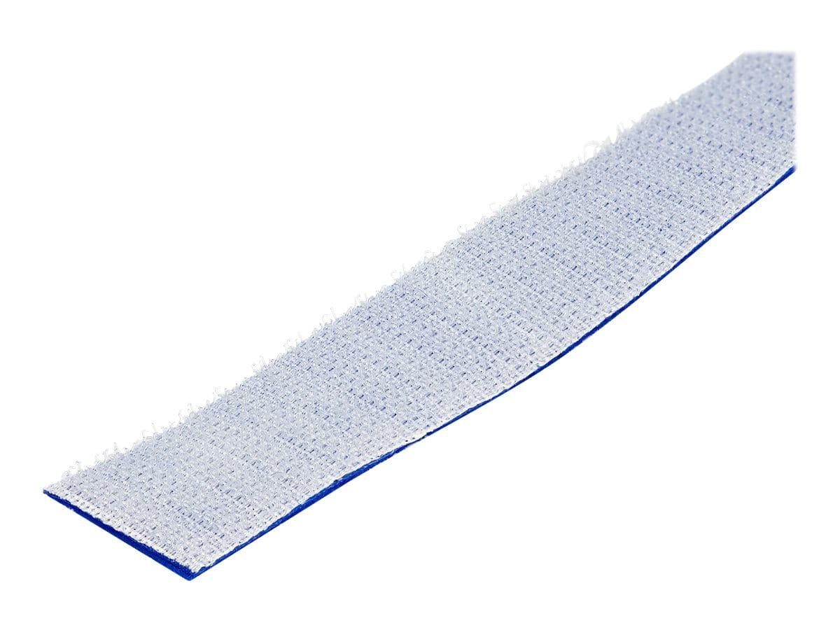 StarTech.com HKLP25BL Klettkabelbinder (7,6m, frei zuschneidbar & wiederverwendbar) blau