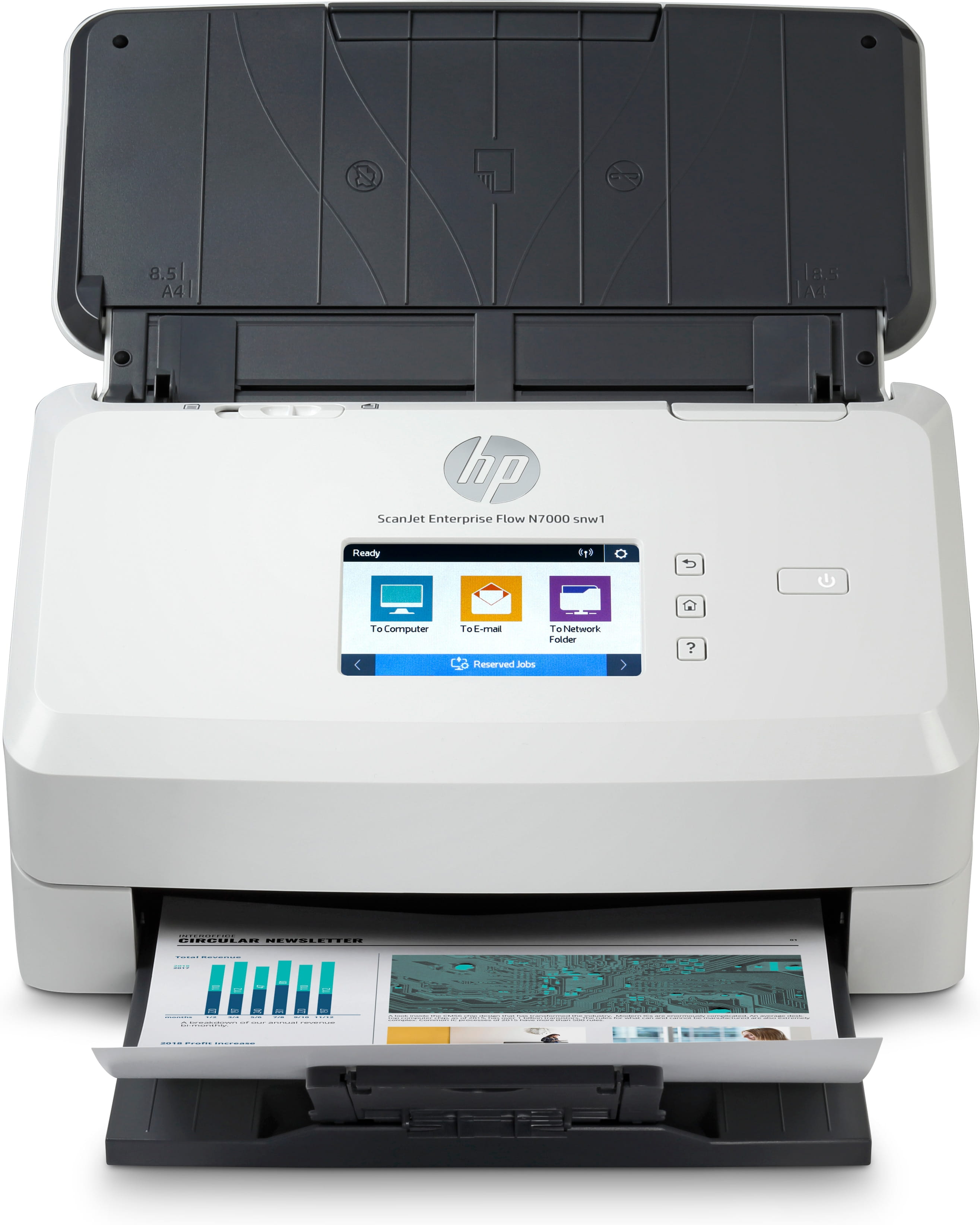 HP ScanJet Enterprise Flow N7000 snw1 - Dokumentenscanner - CMOS / CIS - Duplex - 216 x 3100 mm - 600 dpi x 600 dpi - bis zu 75 Seiten/Min. (einfarbig)