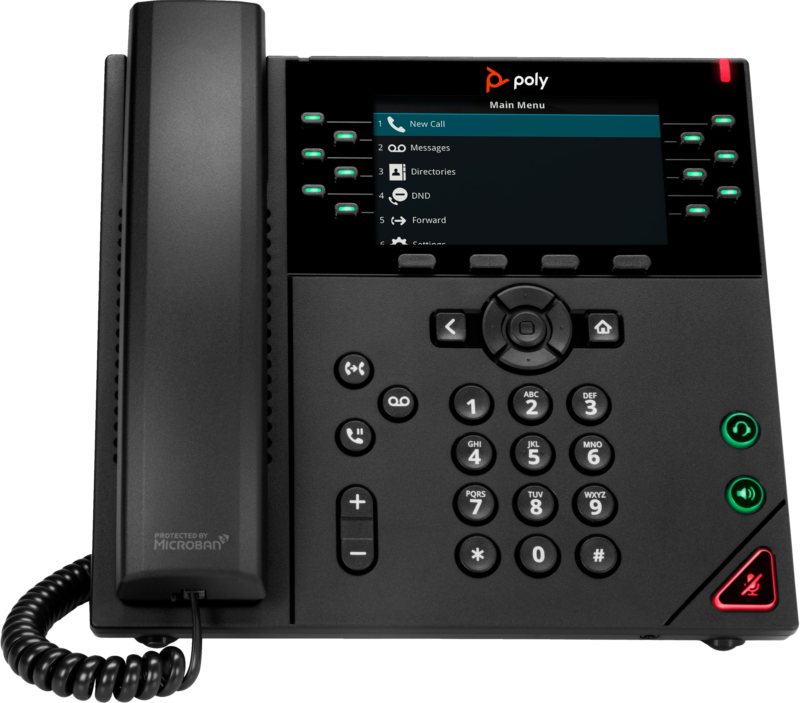 HP Poly VVX 450 - VoIP-Telefon - dreiweg Anruffunktion