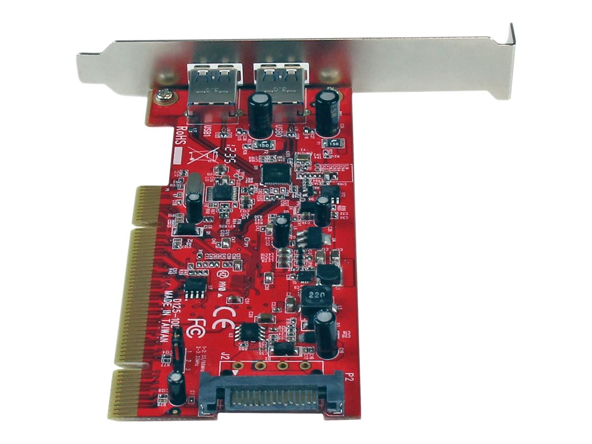 StarTech.com 2 Port USB 3.0 SuperSpeed PCI Schnittstellenkarte mit SATA-Stromanschluss