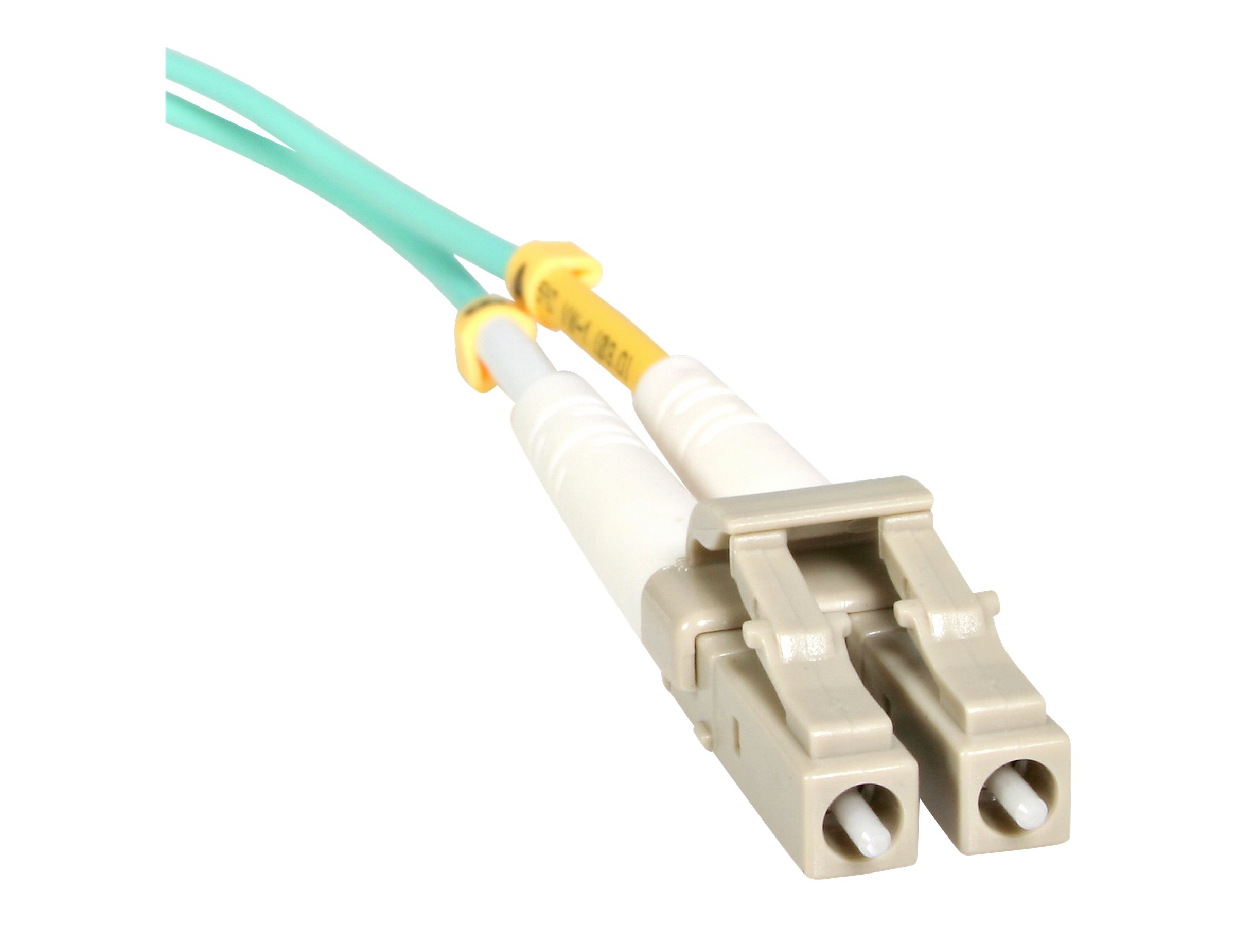 StarTech.com 10m (30ft) LC/UPC to LC/UPC OM3 Multimode Fiber Optic Cable, Full Duplex 50/125Âµm Zipcord Fiber Cable, 100G Networks, LOMMF/VCSEL, 