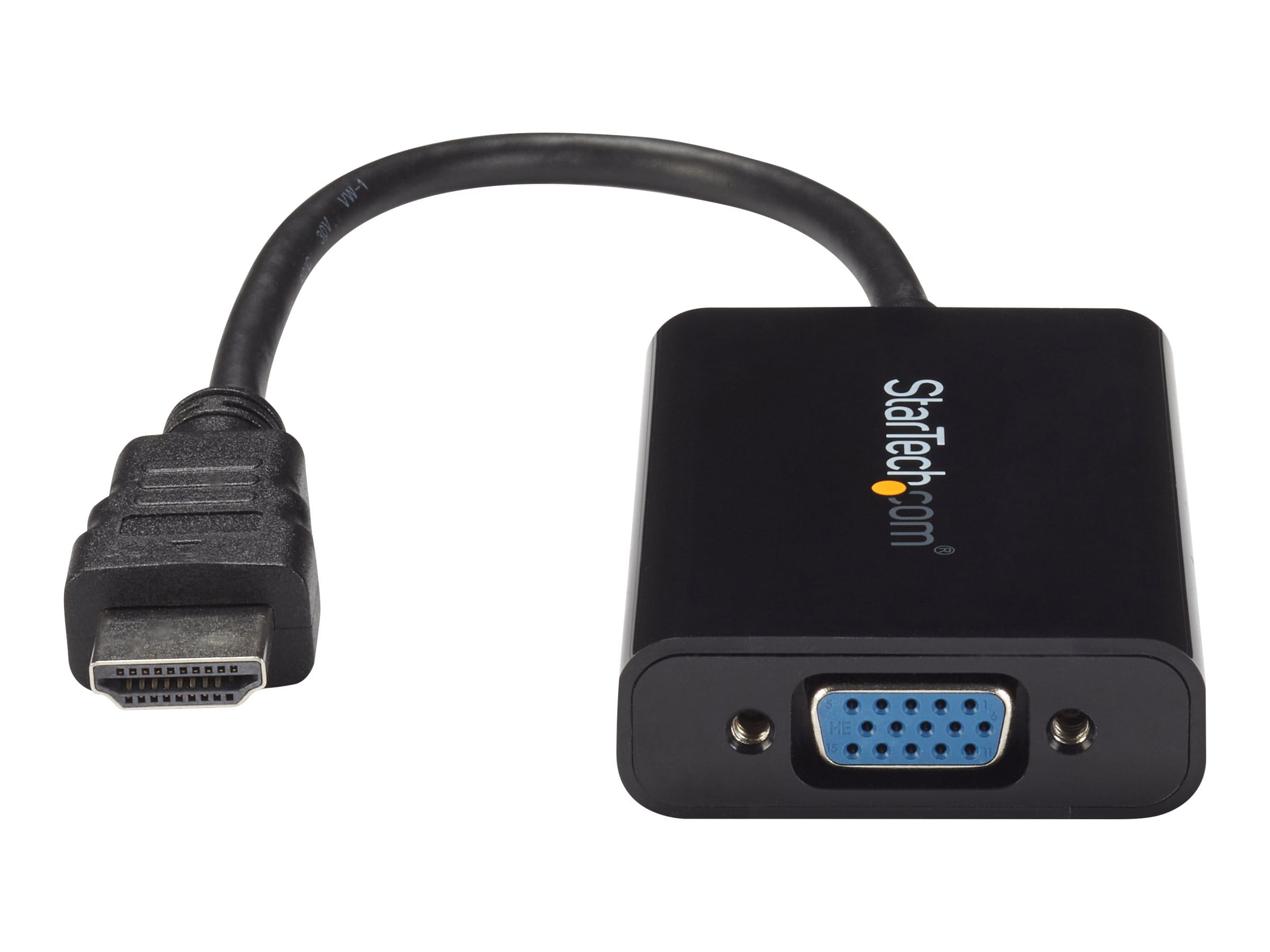 StarTech.com HDMI auf VGA Video Konverter / Wandler mit 2 Kanal Audio - hd zu VGA adapter 1080p - max. Auflösung 1920x1080 - Videoadapter - HDMI männlich zu HD-15 (VGA)