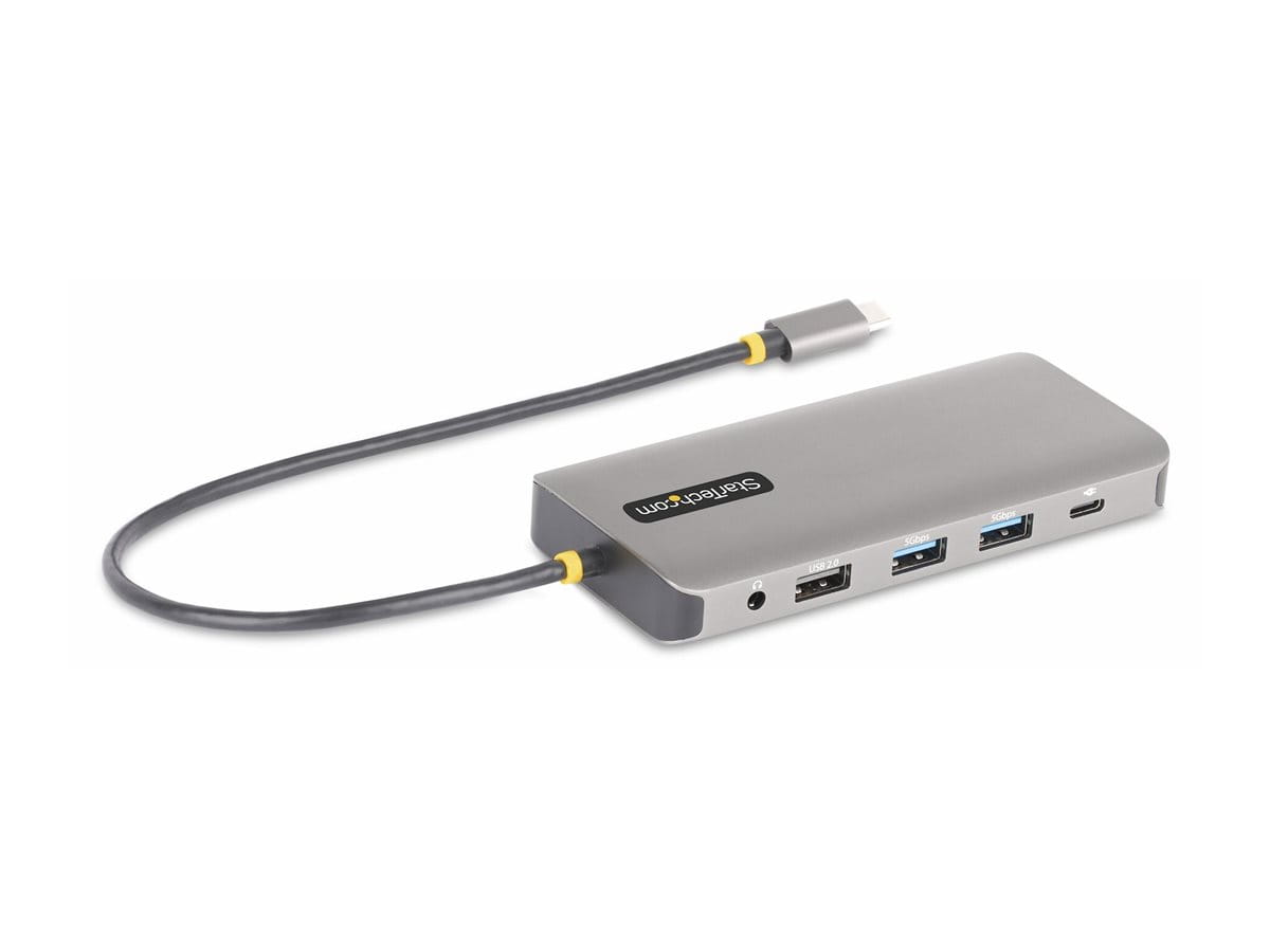 StarTech.com USB-C Triple-Monitor Multiport Adapter, HDMI/DP/Card Reader