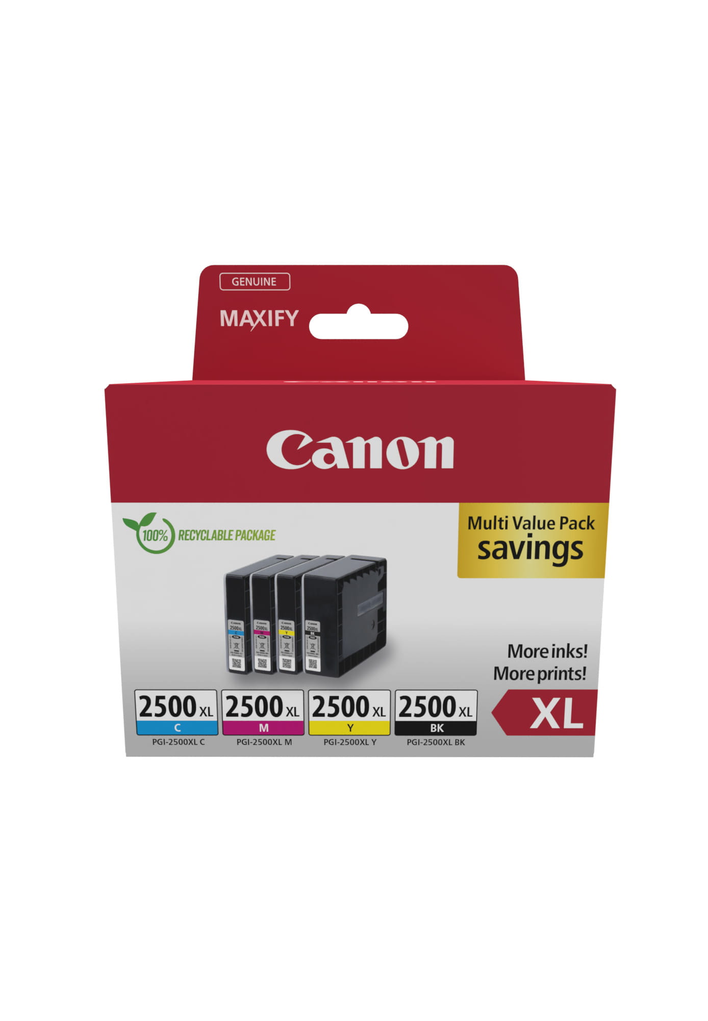 Canon PGI-2500XL BK/C/M/Y Multipack - 4er-Pack