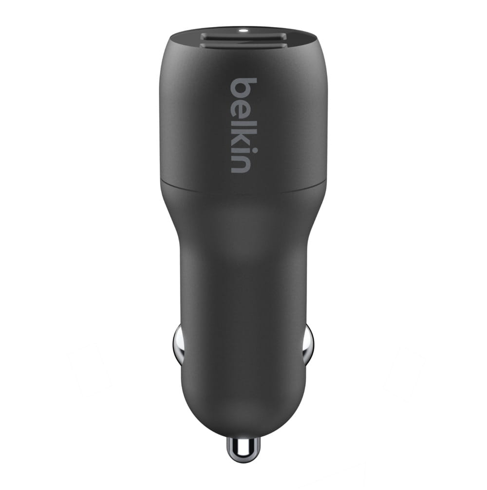 Belkin BoostCharge Dual Charger - Auto-Netzteil - 24 Watt - 4.8 A - 2 Ausgabeanschlussstellen (USB)