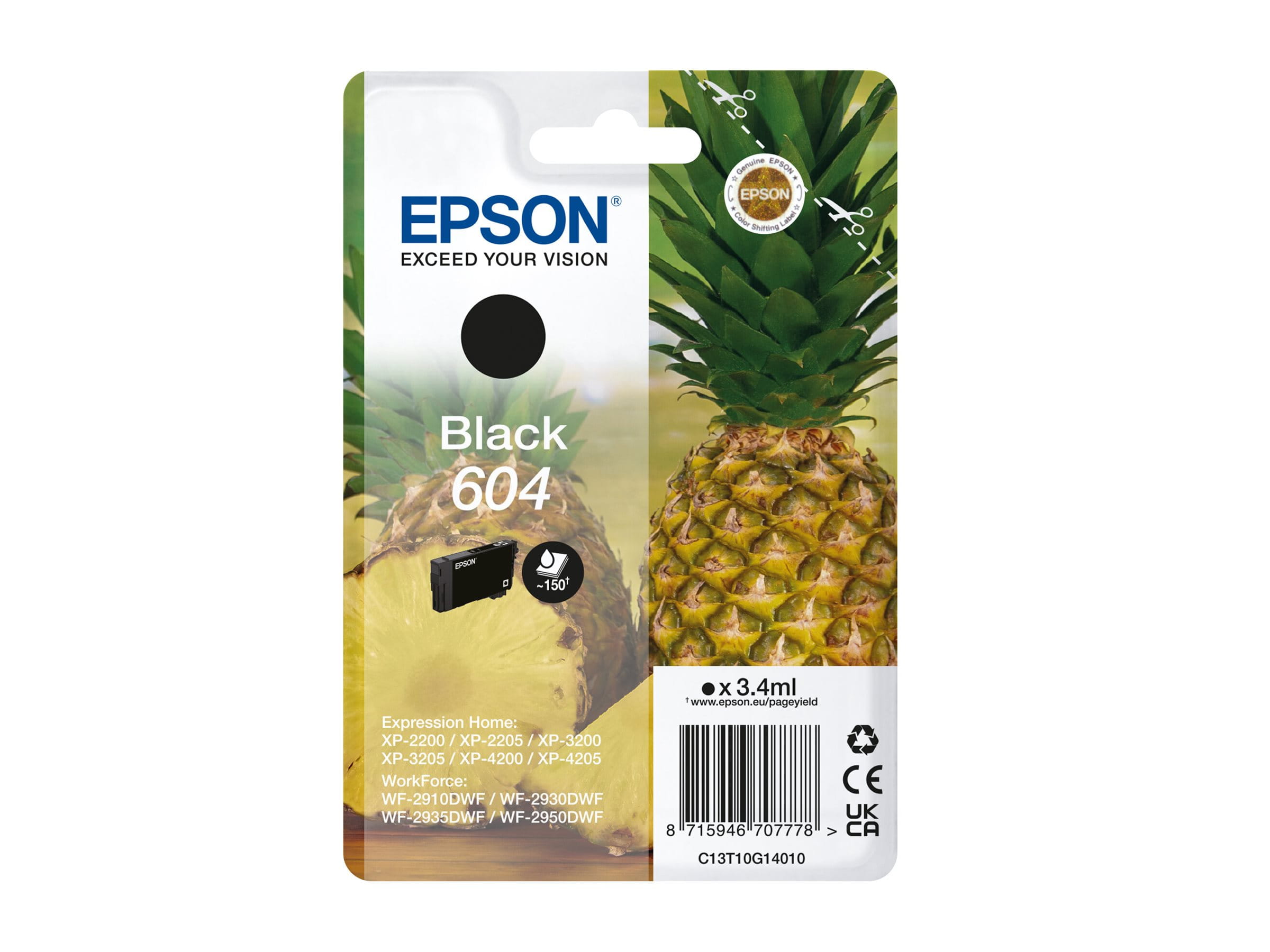 Epson 604 Singlepack - 3.4 ml - Schwarz - original