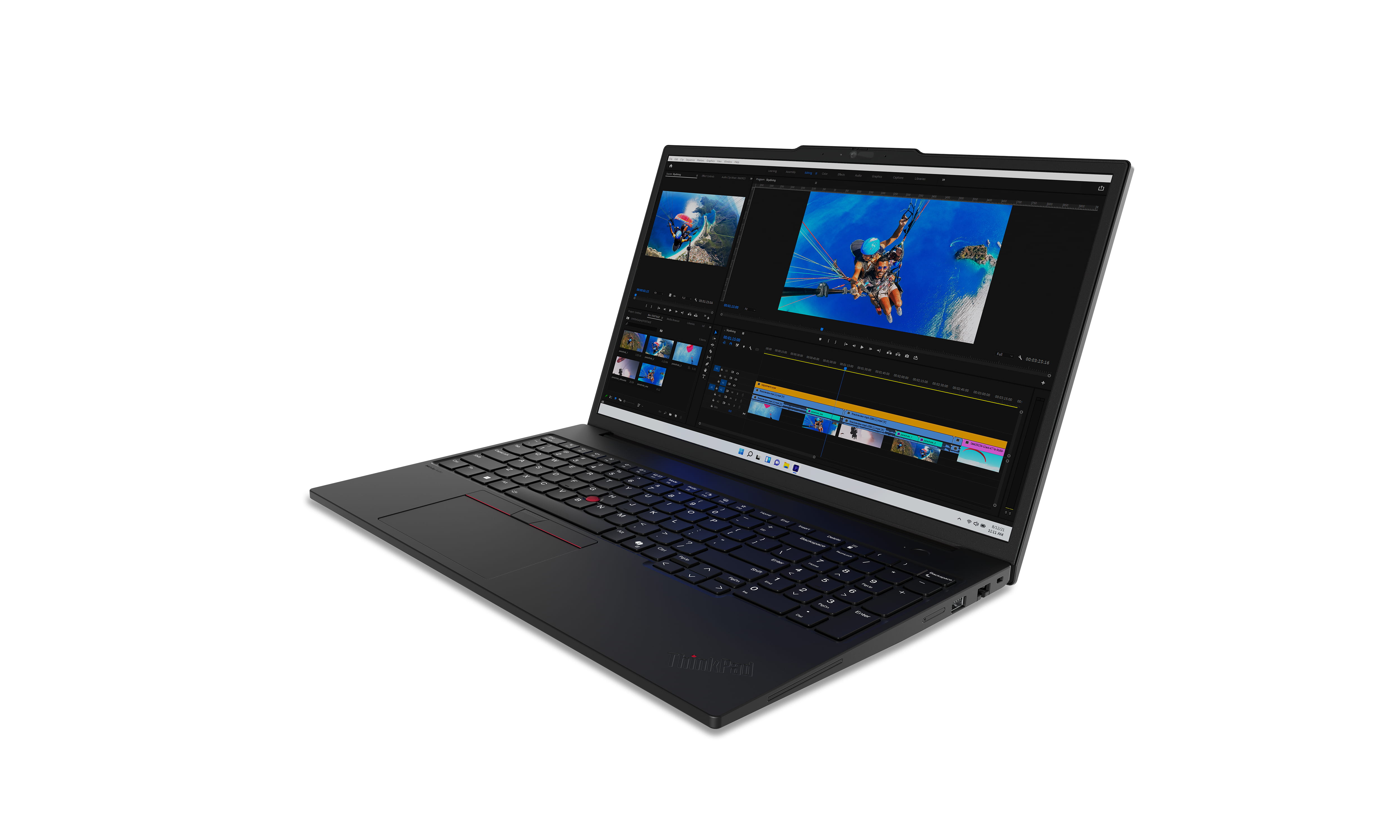 Lenovo ThinkPad P16s Gen 3 21KS - 180°-Scharnierdesign - Intel Core Ultra 7 155H / 1.4 GHz - Win 11 Pro - Intel Arc Graphics - 32 GB RAM - 1 TB SSD TCG Opal Encryption 2, NVMe, Performance - 40.6 cm (16")