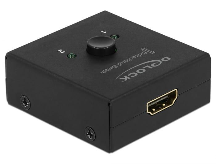 Delock HDMI 2 - 1 bidirectional 4K 60 Hz compact