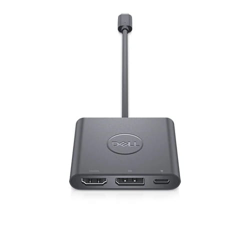 Dell Adapter USB-C to HDMI/DP with Power Pass-Through - Videoadapter - 24 pin USB-C männlich zu HDMI, DisplayPort, USB-C (nur Spannung)