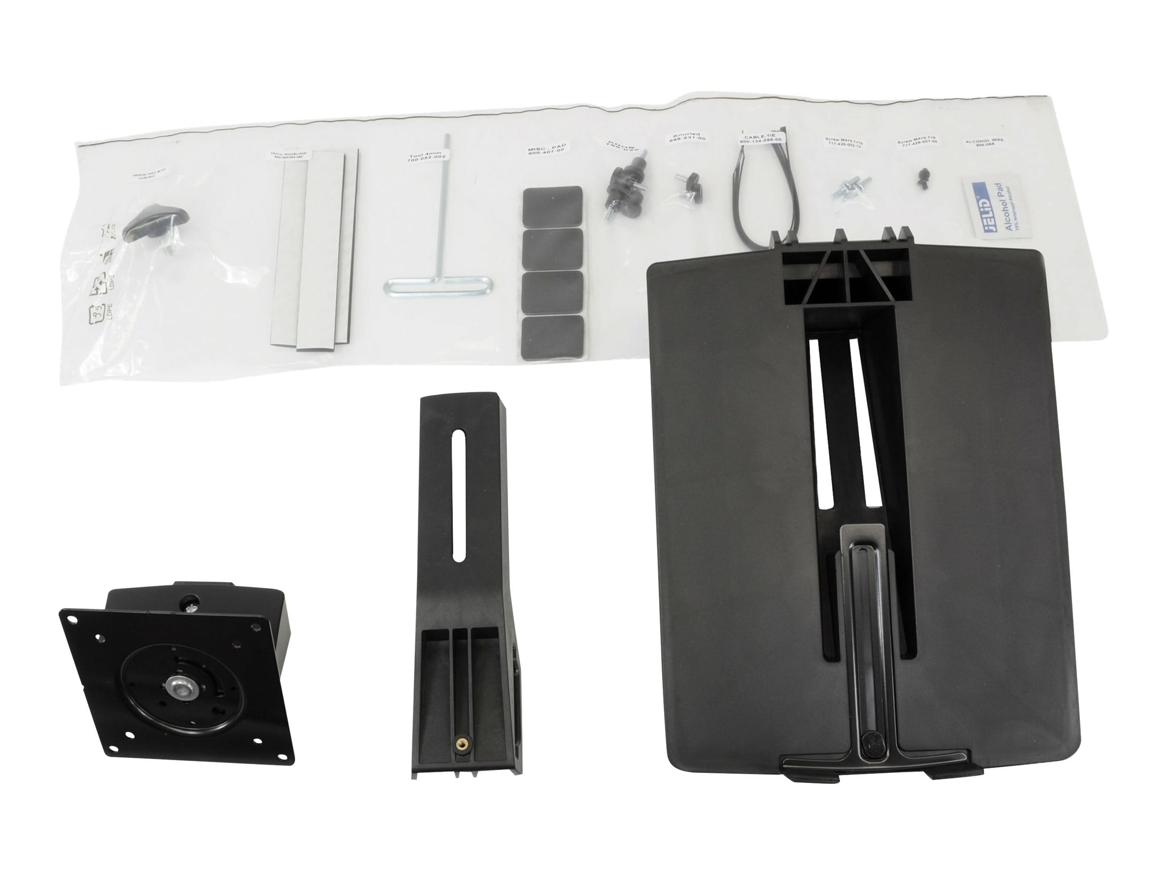 Ergotron WorkFit - Montagekomponente (Konverter-Kit) - für 2 LCD-Displays / Notebook - Schwarz - Bildschirmgröße: bis zu 61 cm (bis zu 24 Zoll)