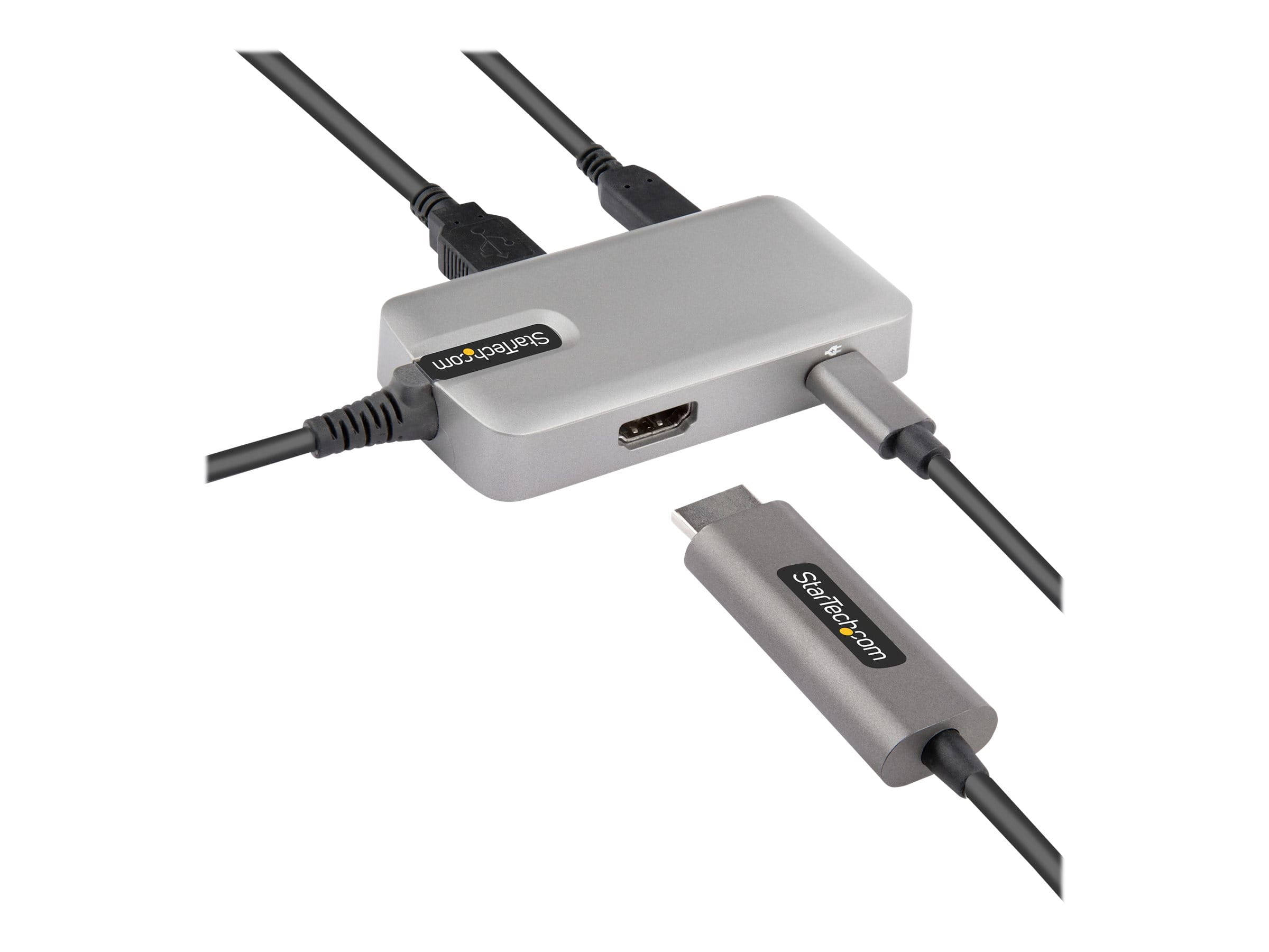 StarTech.com USB-C Multiport Adapter - USB-C auf 4K 60Hz HDMI 2.0, 100W PD Pass-through - 3-Port 10Gbit/s USB 3.1 Hub - Reiseadapter USB Typ-C Mini Docking Station - 25cm Kabel (DKT31CHPD3)