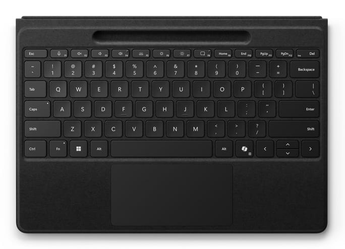 Microsoft Surface Pro Flex, Deutsch, Touchpad, Mechanischer Switch, Microsoft, Surface Pro 11th Edition, Surface Pro 10 for Business, Surface Pro 9, Surface Pro 8, Schwarz