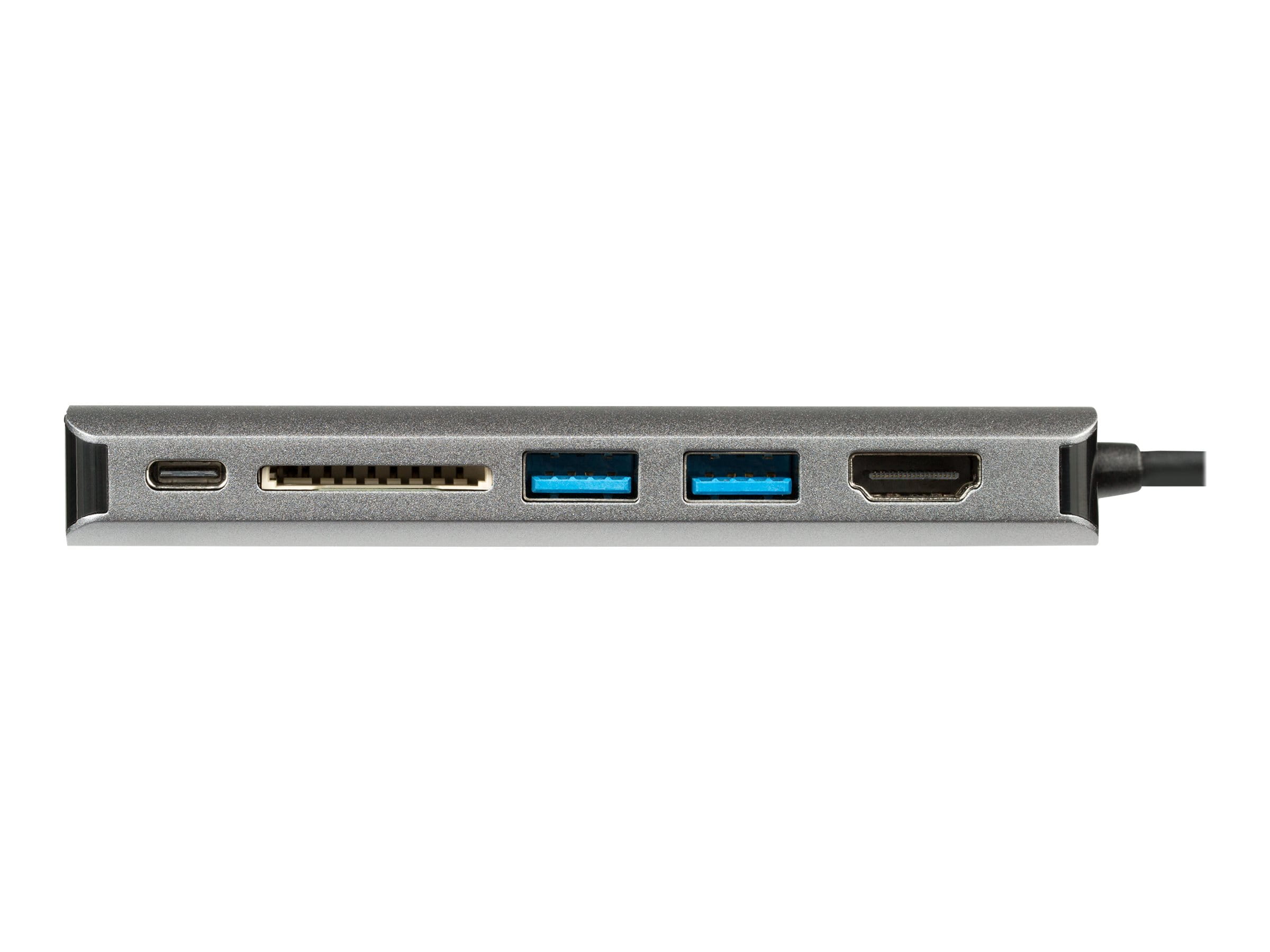 StarTech.com USB-C Multiport Adapter - 2x USB 3.0 / HDMI / SD / Gigabit Ethernet - mit Stromversorgung (USB PD)