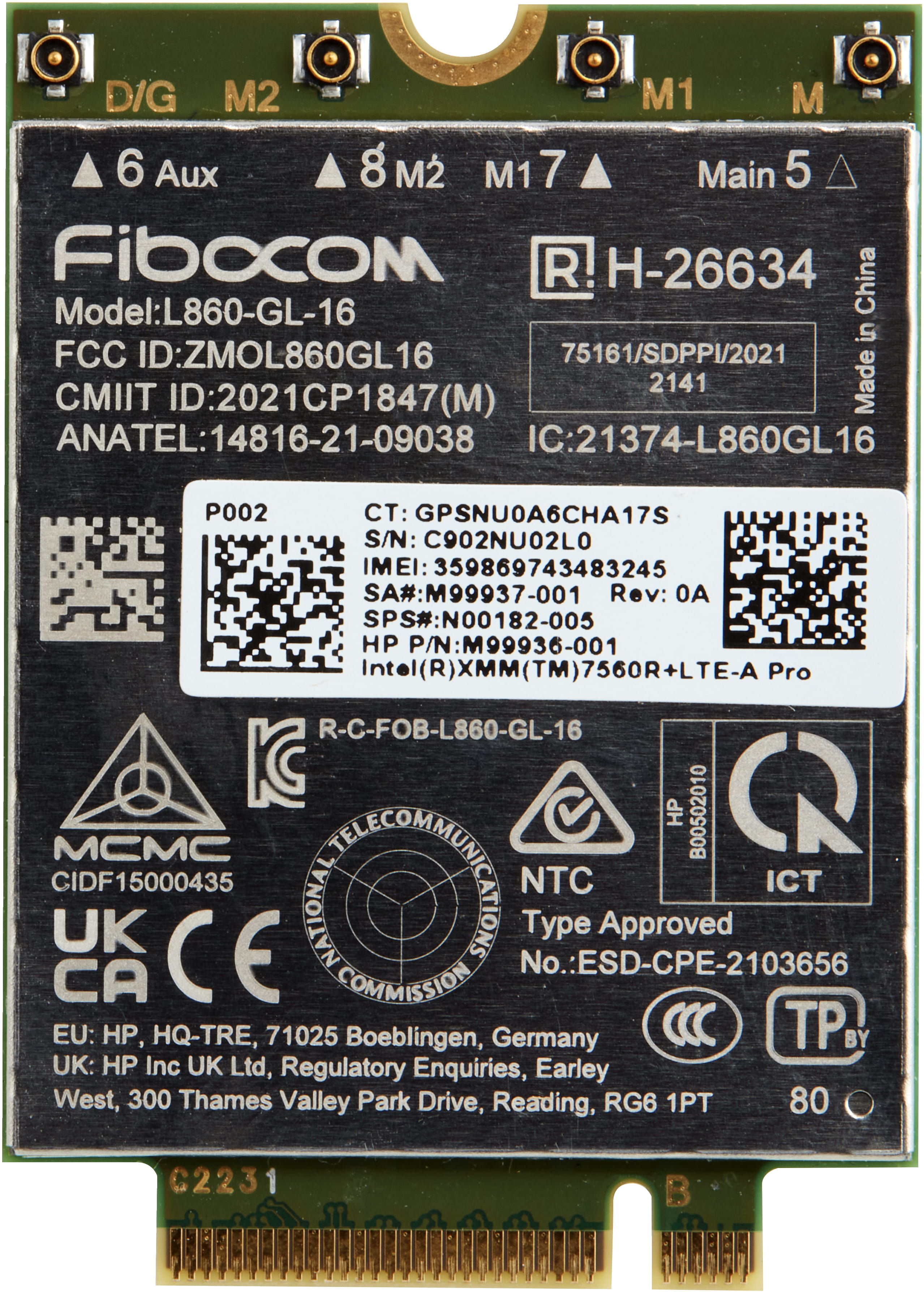 HP Intel XMM 7560 R+ - Drahtloses Mobilfunkmodem