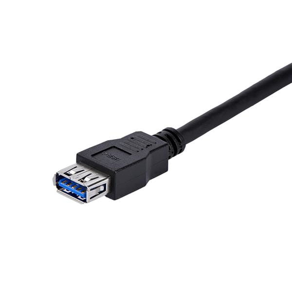 StarTech.com 1m USB 3.0 Verlängerungskabel - USB 3 Typ A Kabel Verlängerung - Stecker/ Buchse - Schwarz - USB-Verlängerungskabel - USB Typ A (M)