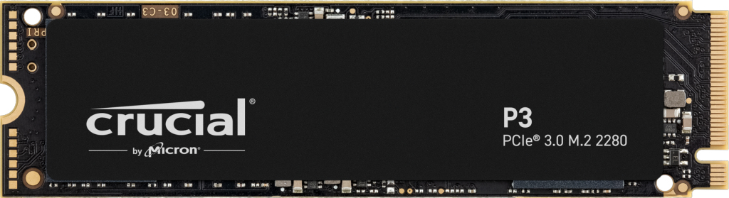 Crucial P3 - SSD - 4 TB - intern - M.2 2280 - PCIe 3.0 (NVMe)