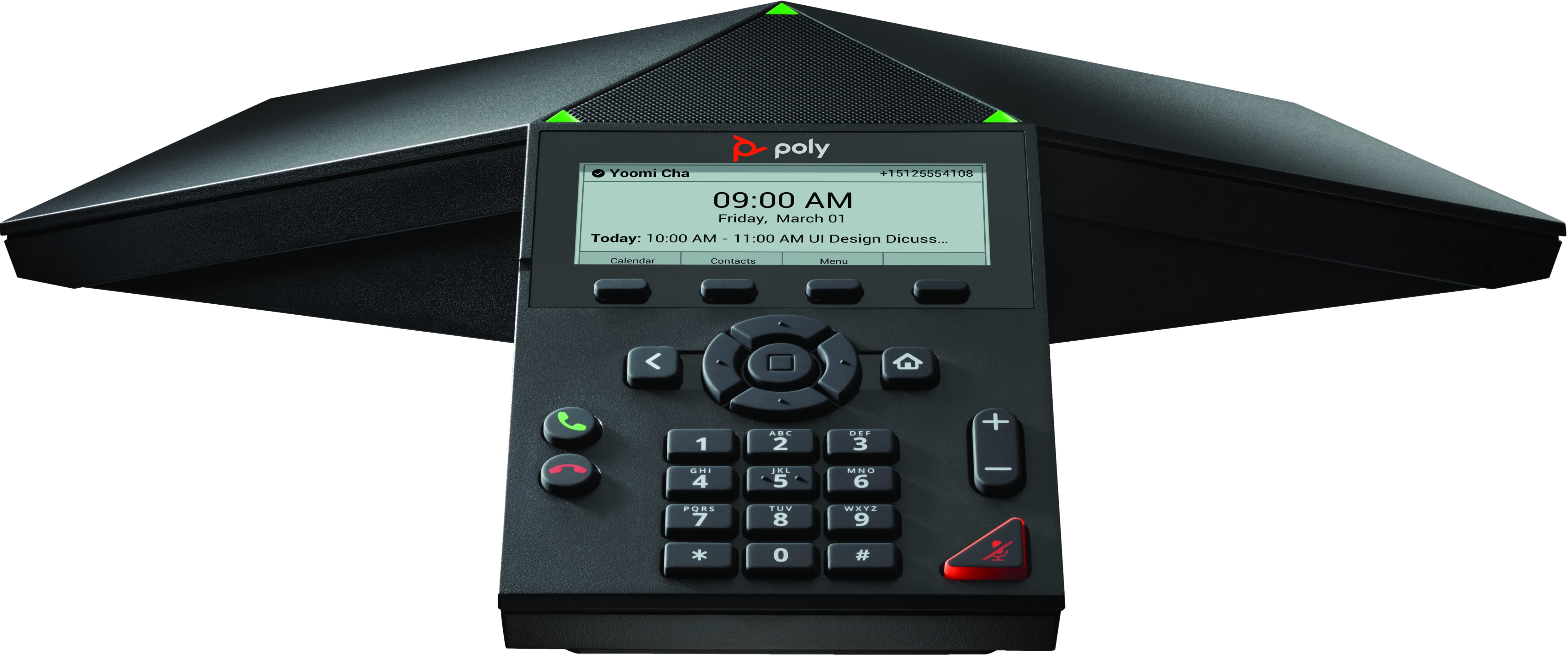 HP Poly Trio 8300 - VoIP-Konferenztelefon - mit Bluetooth-Schnittstelle mit Rufnummernanzeige/Anklopffunktion - IEEE 802.11a/b/g/n (Wi-Fi)