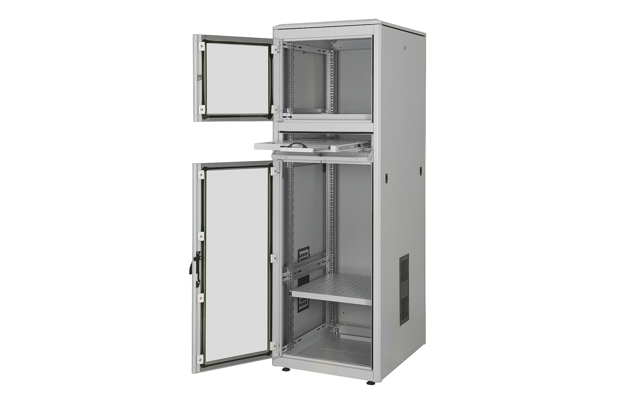 DIGITUS Professional Industrial PC Cabinet DN-19 36U-6/8-PC-1 - Schrank Netzwerkschrank - RAL 7035 - 36U - 48.3 cm (19")
