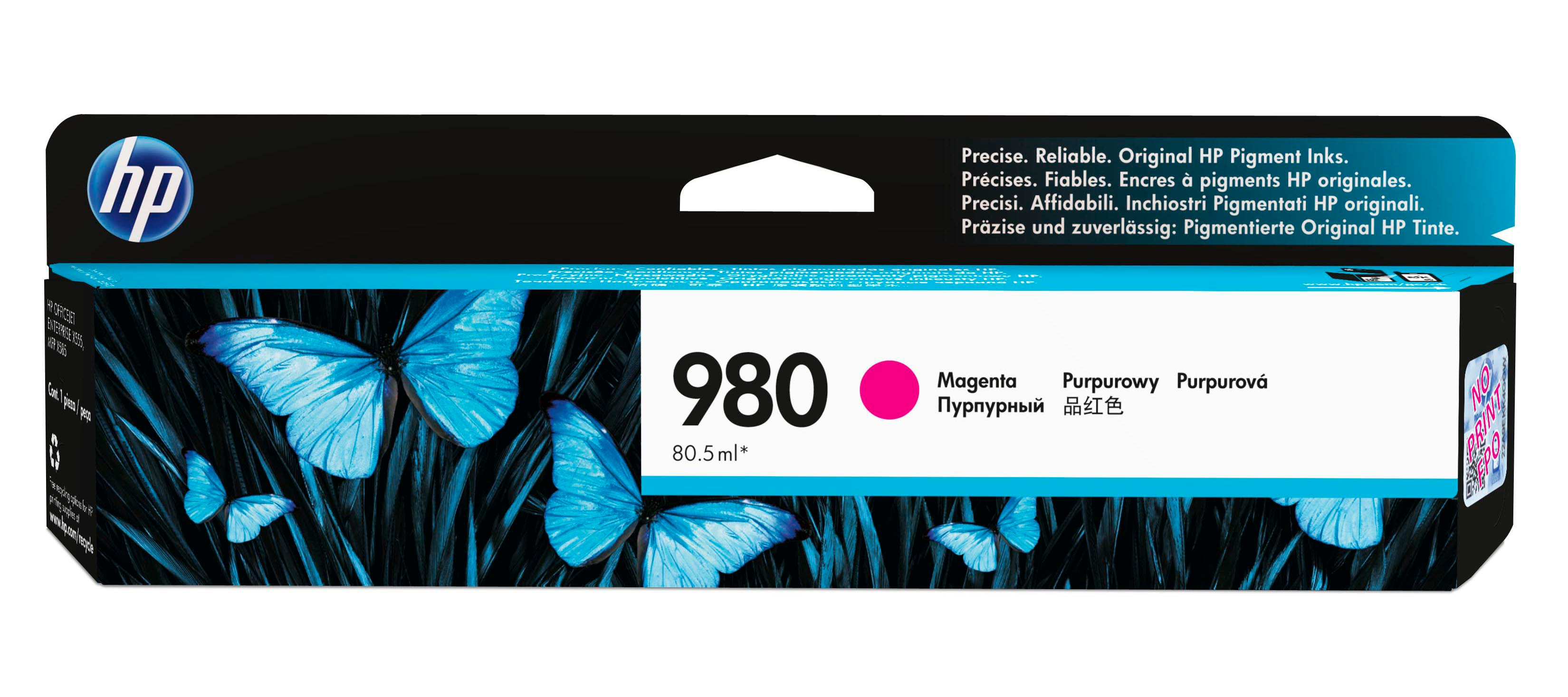 HP 980 - 86.5 ml - Magenta - Original - Tintenpatrone