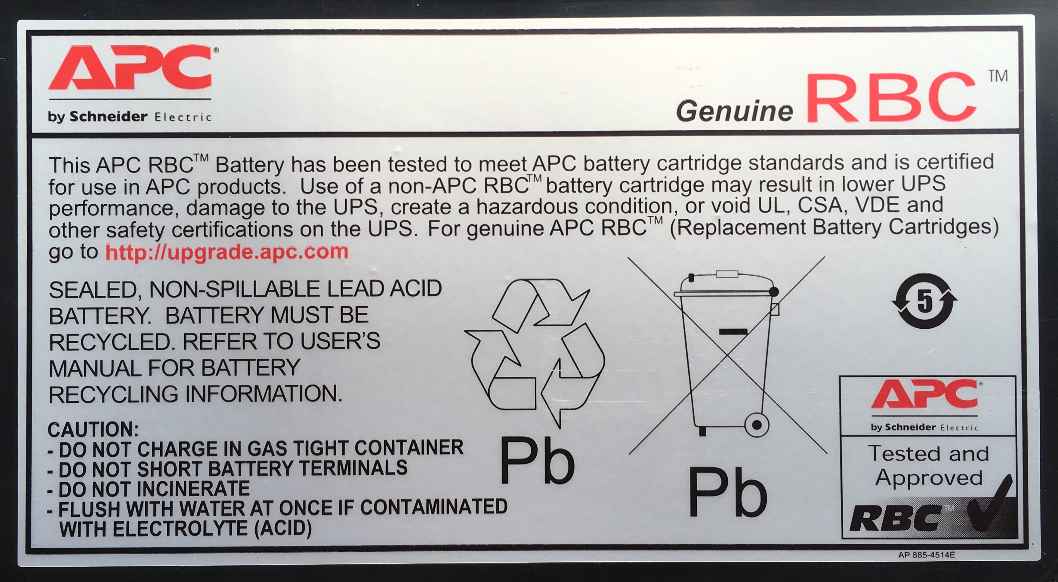 APC Replacement Battery Cartridge #43 - USV-Akku