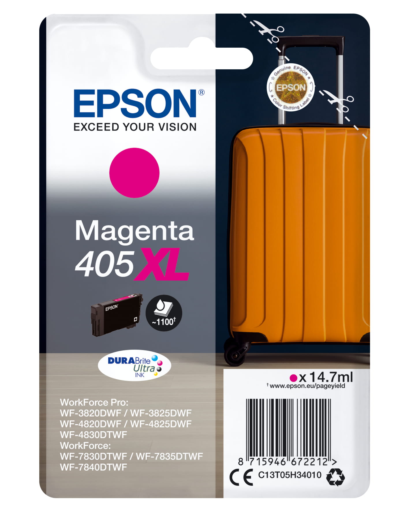 Epson 405XL - 14.7 ml - XL - Magenta - original