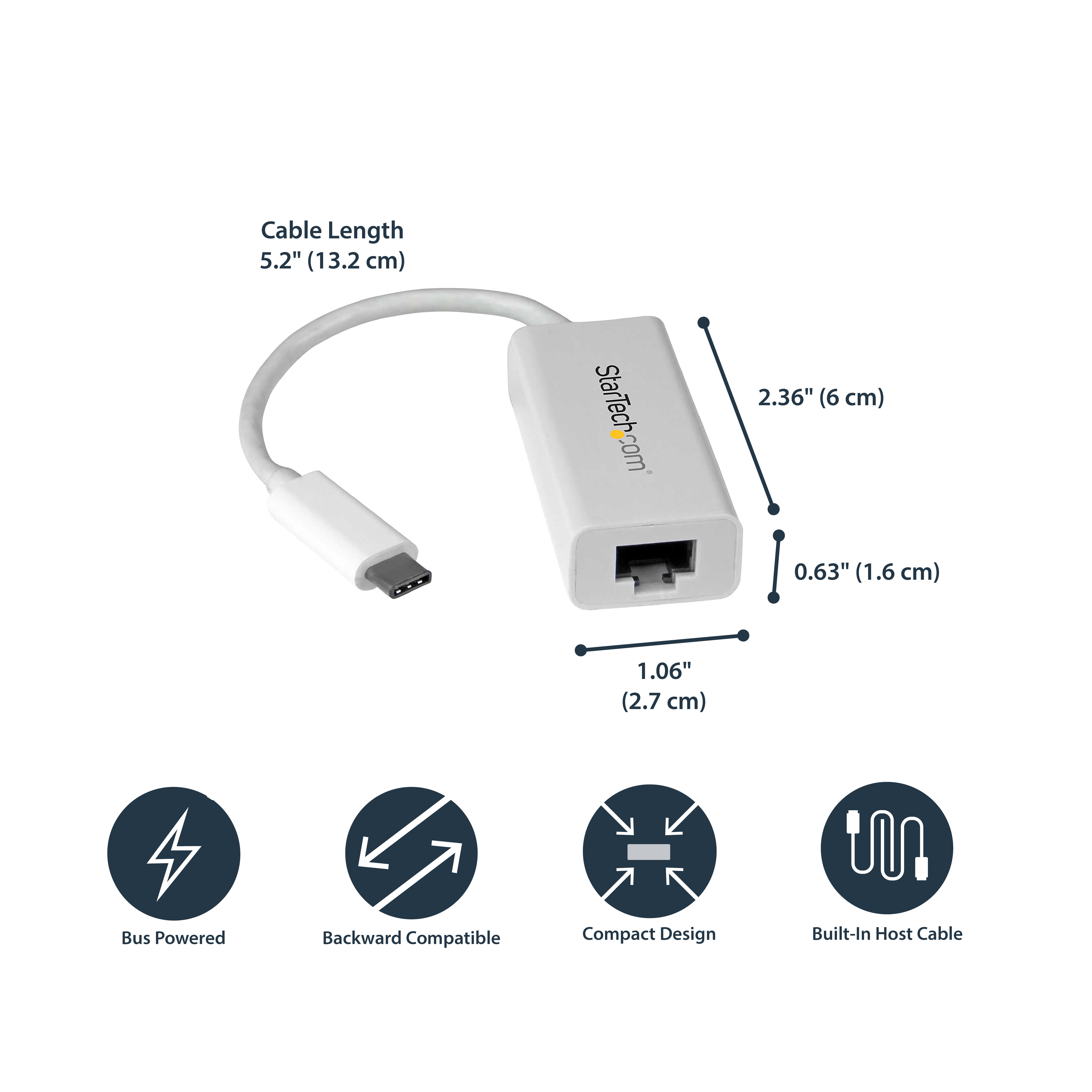 StarTech.com USB-C auf Gigabit Adapter - Thunderbolt 3 kompatibel