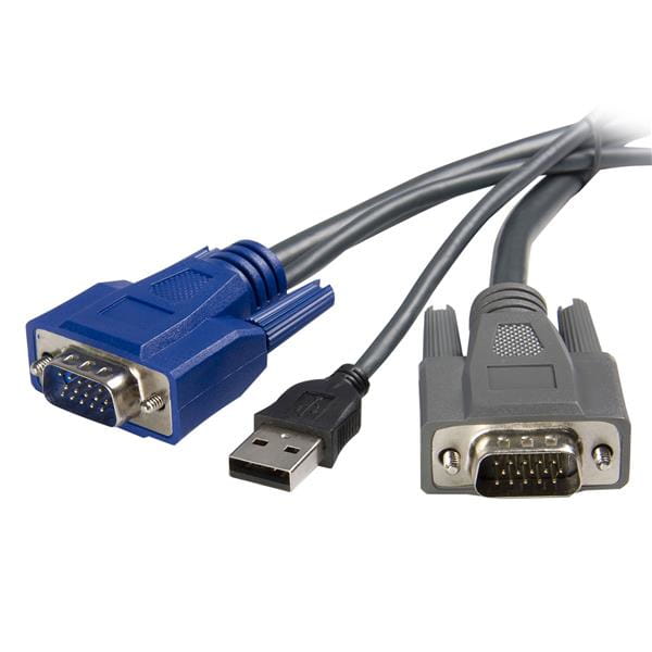 StarTech.com 1,8m ultradünnes USB VGA 2-in-1-KVM-Kabel - Tastatur- / Video- / Maus- (KVM-)