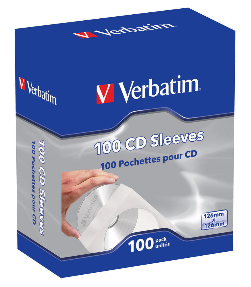 Verbatim CD-/DVD-Hülle - Kapazität: 1 CD/DVD (Packung mit 100)