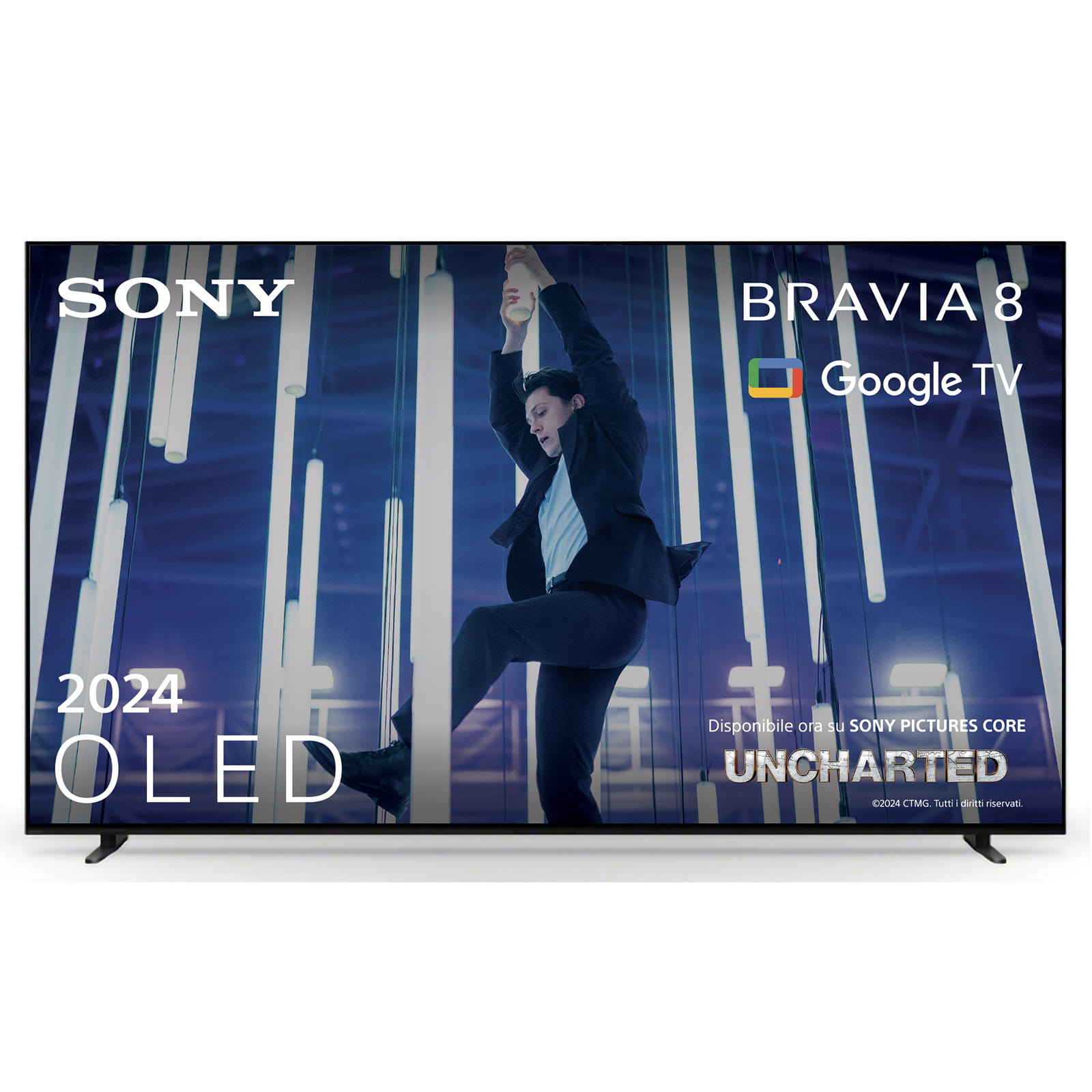 Sony K-77XR80, 195,6 cm (77"), 3840 x 2160 Pixel, OLED, Smart-TV, WLAN, Schwarz