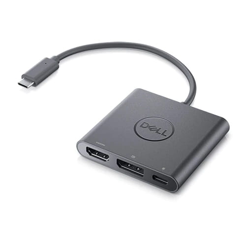 Adapter USB-C to HDMI/DP with Power Pass-Through - Videoadapter - 24 pin USB-C männlich zu HDMI, DisplayPort, USB-C (nur Spannung)