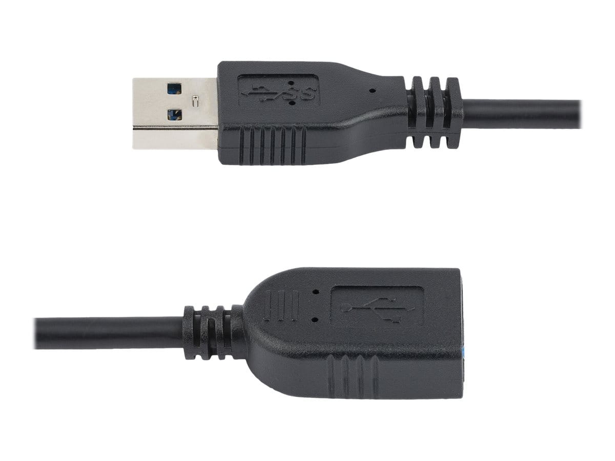 StarTech.com 15cm USB 3.0 Verlängerungskabel - USB 3 Typ A Kabel Verlängerung - Stecker/ Buchse - Schwarz - USB-Verlängerungskabel - USB Typ A (W)