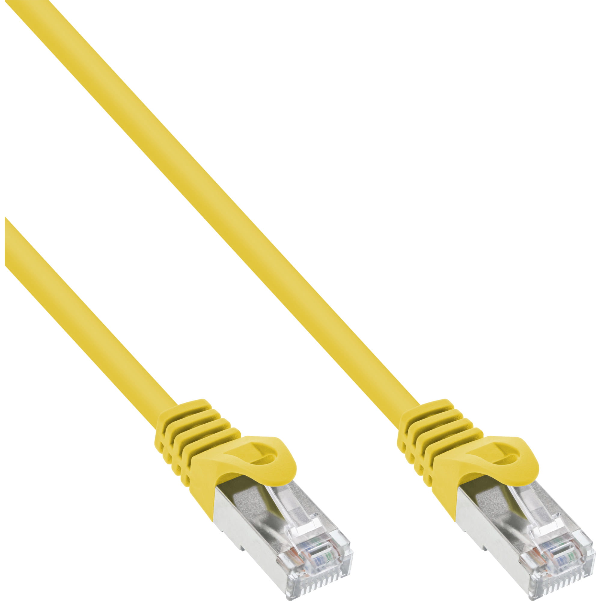 InLine Patchkabel - F/UTP - Cat.5e - gelb - 1m