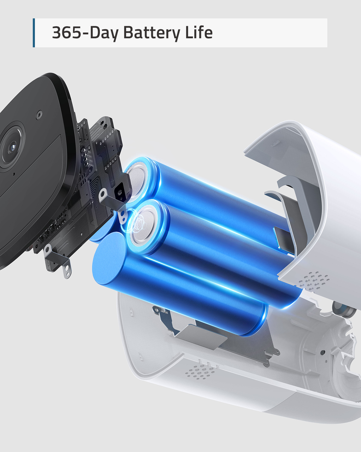 Anker Innovations Eufy eufyCam 2 Pro Add-On Camera - Netzwerk-Überwachungskamera - Außenbereich, Innenbereich - wetterfest - Farbe (Tag&Nacht)
