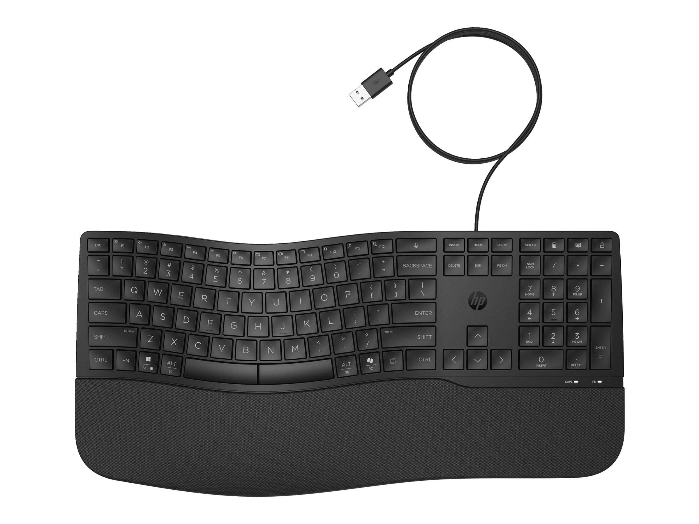 HP 485 Comfort - Tastatur - mehrere Geräte, 23 programmierbare Tasten, 3-Zonen-Layout