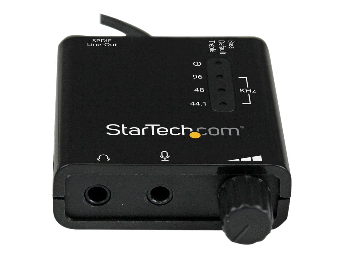 StarTech.com USB Audio Adapter - Externe USB Soundkarte mit SPDIF Digital Audio mit 2x 3,5mm Klinke