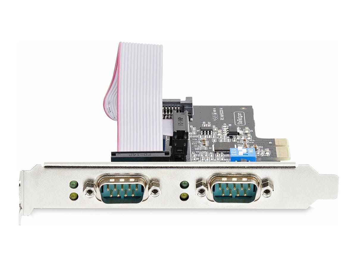 StarTech.com 2-Port Serial PCIe Card, Dual-Port PCI Express to RS232/RS422/RS485 (DB9)