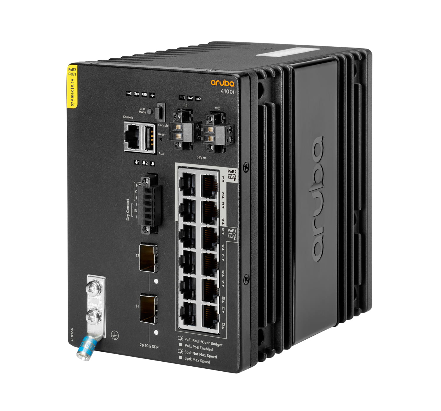 HPE Aruba 4100i - Switch - 8 x 10/100/1000 (PoE Class 4)