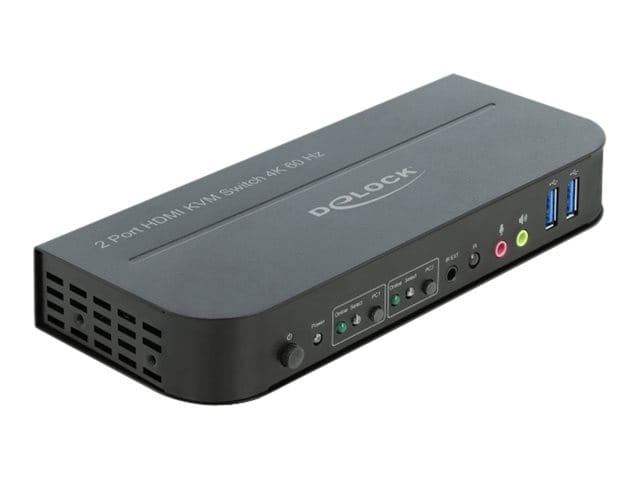 Delock HDMI KVM Switch 4K 60 Hz with USB 3.0 and Audio