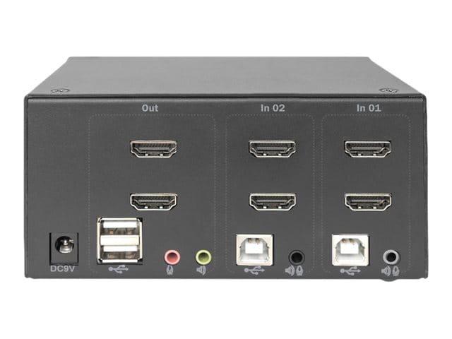 DIGITUS KVM-Switch, 2-Port, Dual-Display, 4K, HDMI®