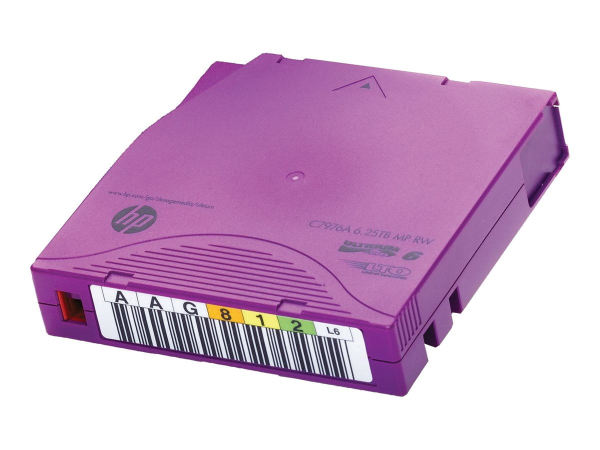 HPE RW Data Cartridge - 20 x LTO Ultrium 6 - 2.5 TB / 6.25 TB