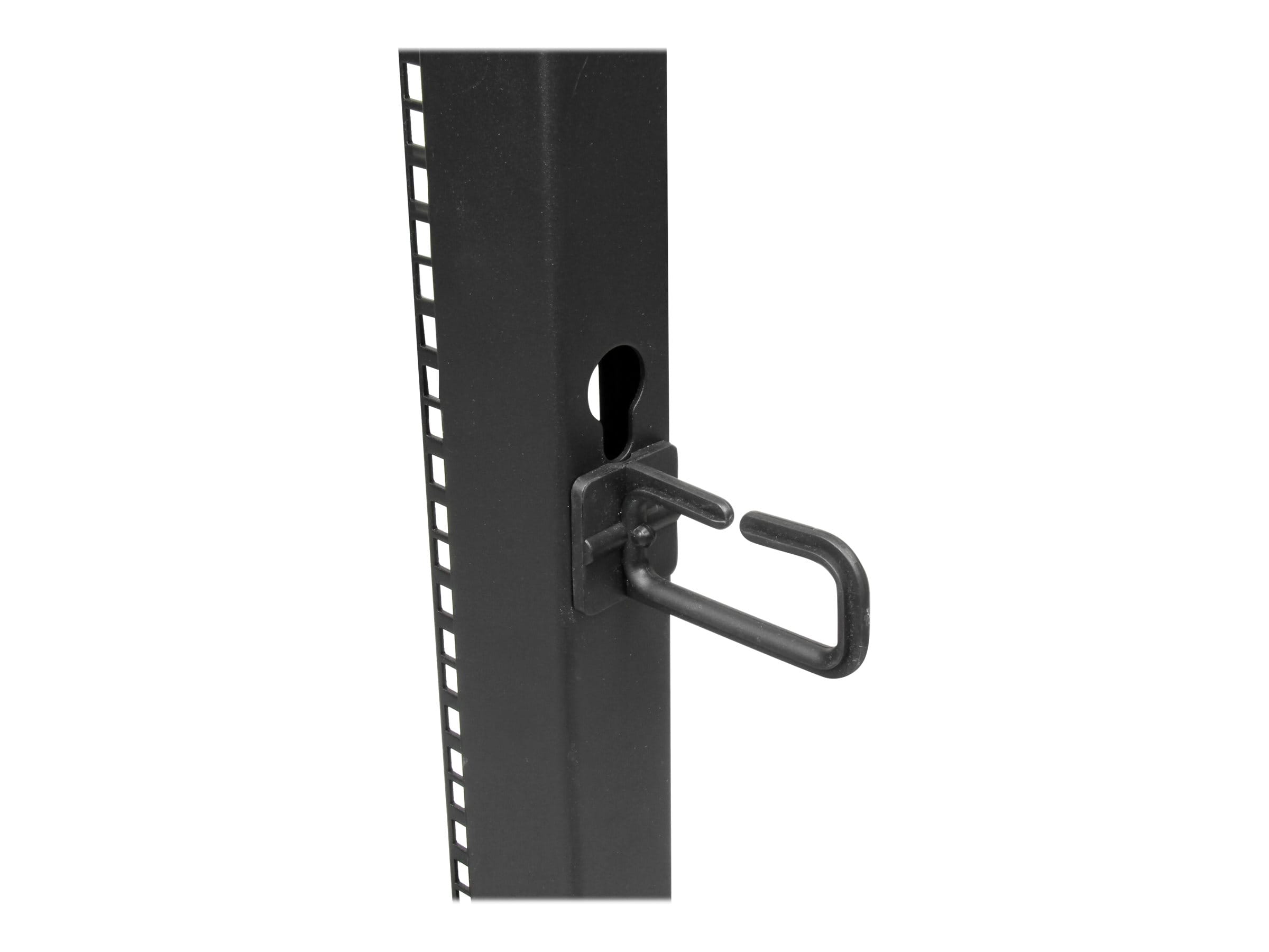 StarTech.com Open Frame Rack 42HE - 4 Pfosten Serverschrank - 58 cm - 104 cm tiefenverstellbar mit Rollen / Nivellierfüße und Kabelverwaltung (4POSTRACK42)