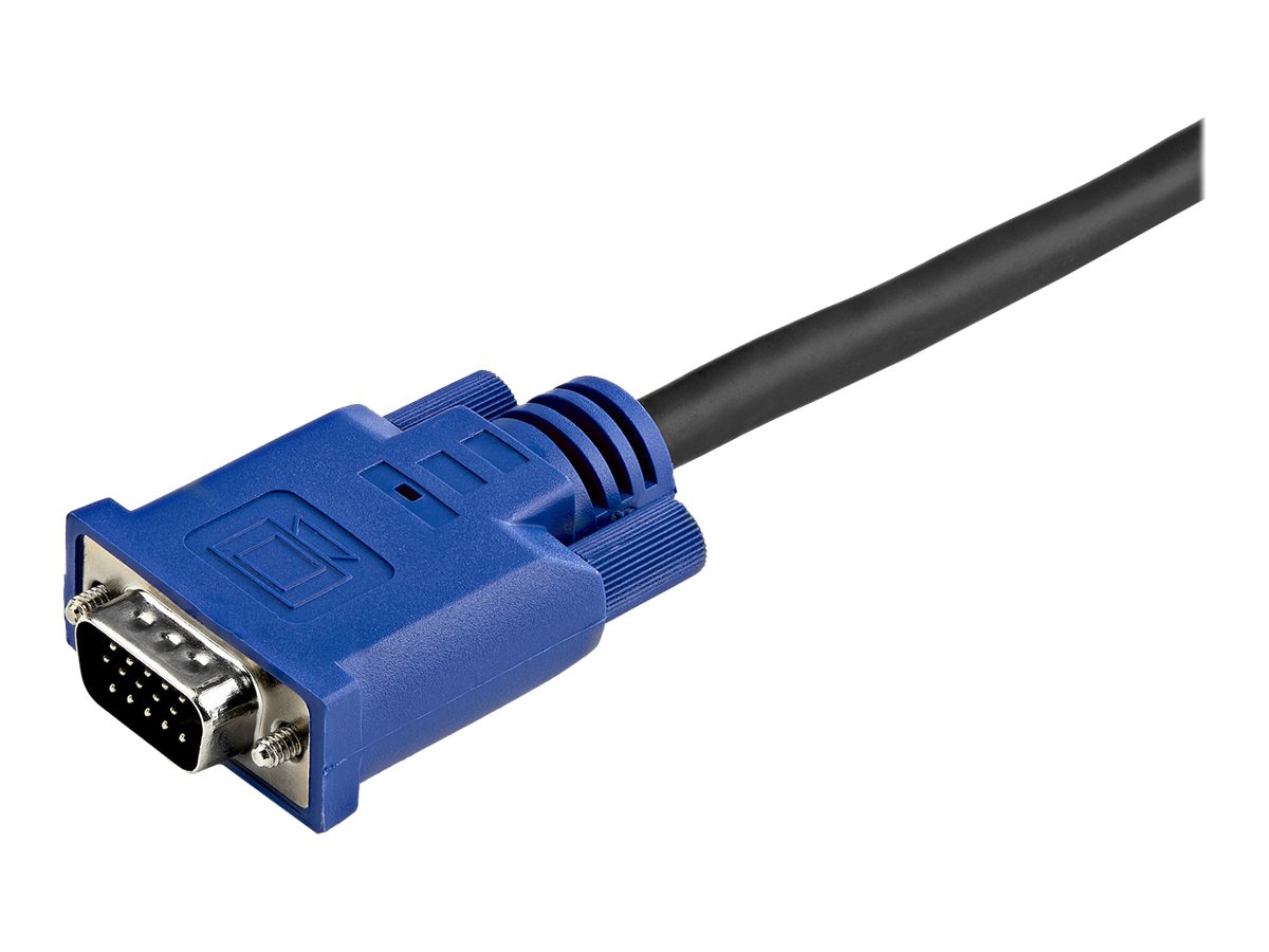 StarTech.com 3m 2-in-1 PS/2 USB KVM Kabel - Kabelsatz für KVM Switch / Umschalter - Video- / USB-Kabel - USB, HD-15 (VGA)
