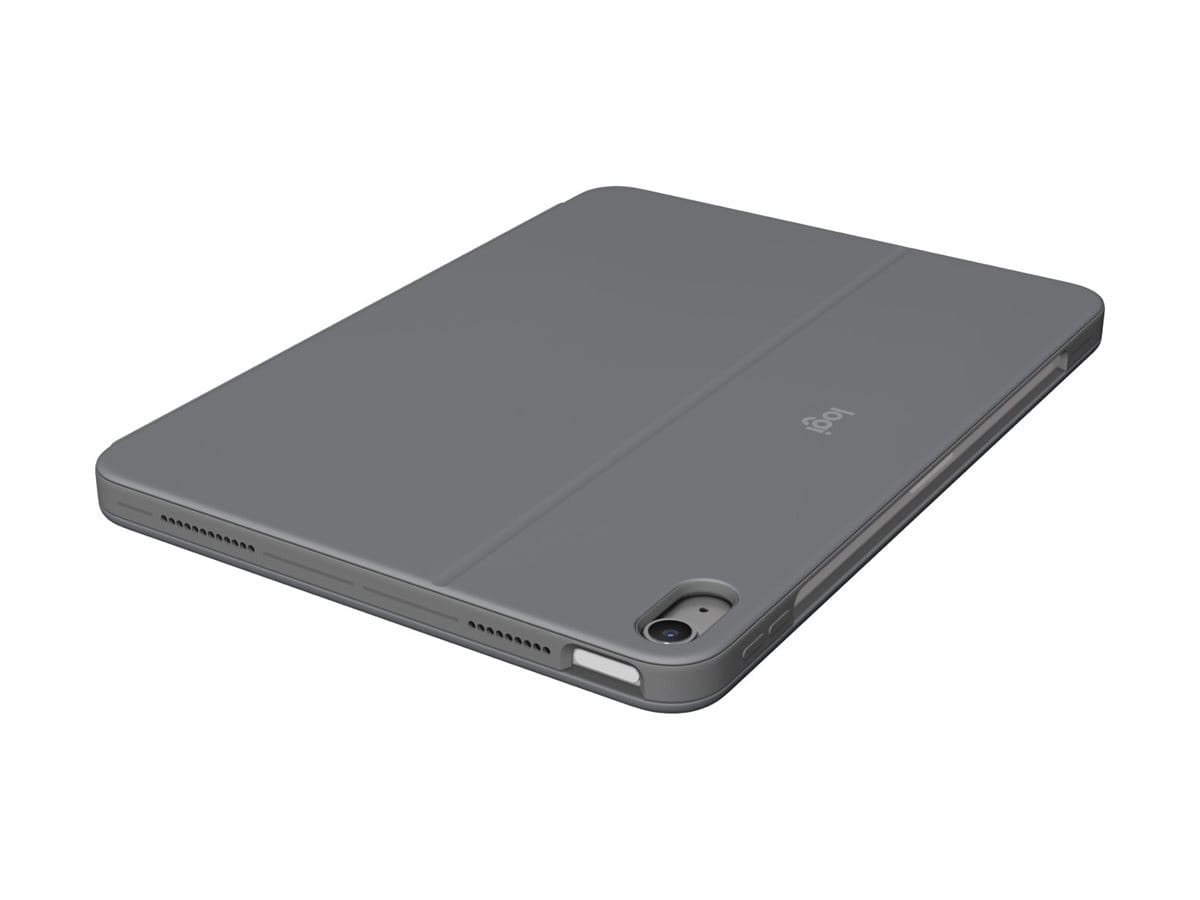Logitech Combo Touch - Tastatur und Foliohülle - mit Trackpad - hintergrundbeleuchtet - Apple Smart connector - AZERTY - Französisch - Oxford Gray - für Apple 11-inch iPad Air (M2, M3)