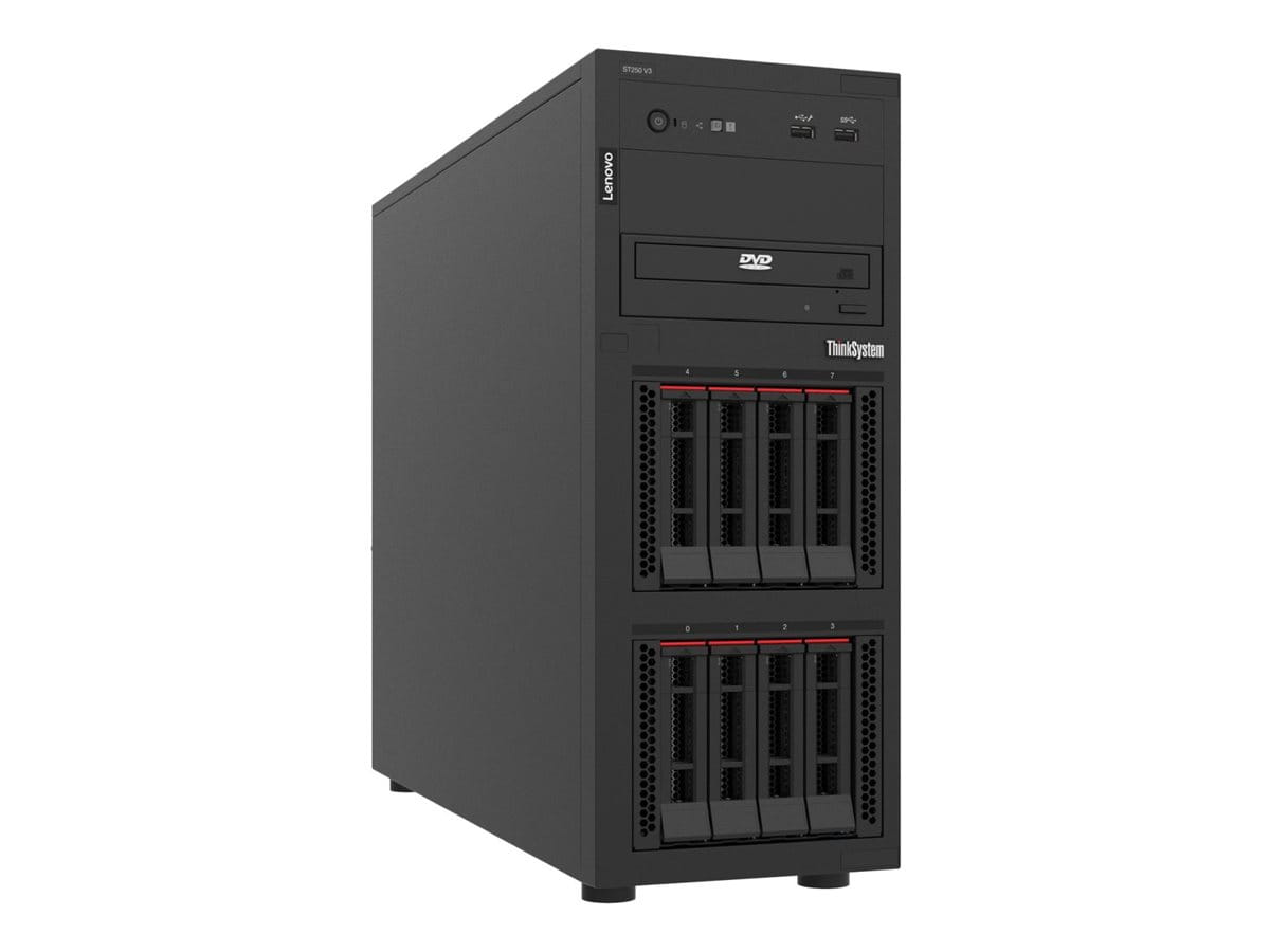 Lenovo ThinkSystem ST250 V3 7DCE - Server - Tower - 4U - 1-Weg - 1 x Xeon E-2478 / 2.8 GHz - RAM 32 GB - Hot-Swap 6.4 cm (2.5")