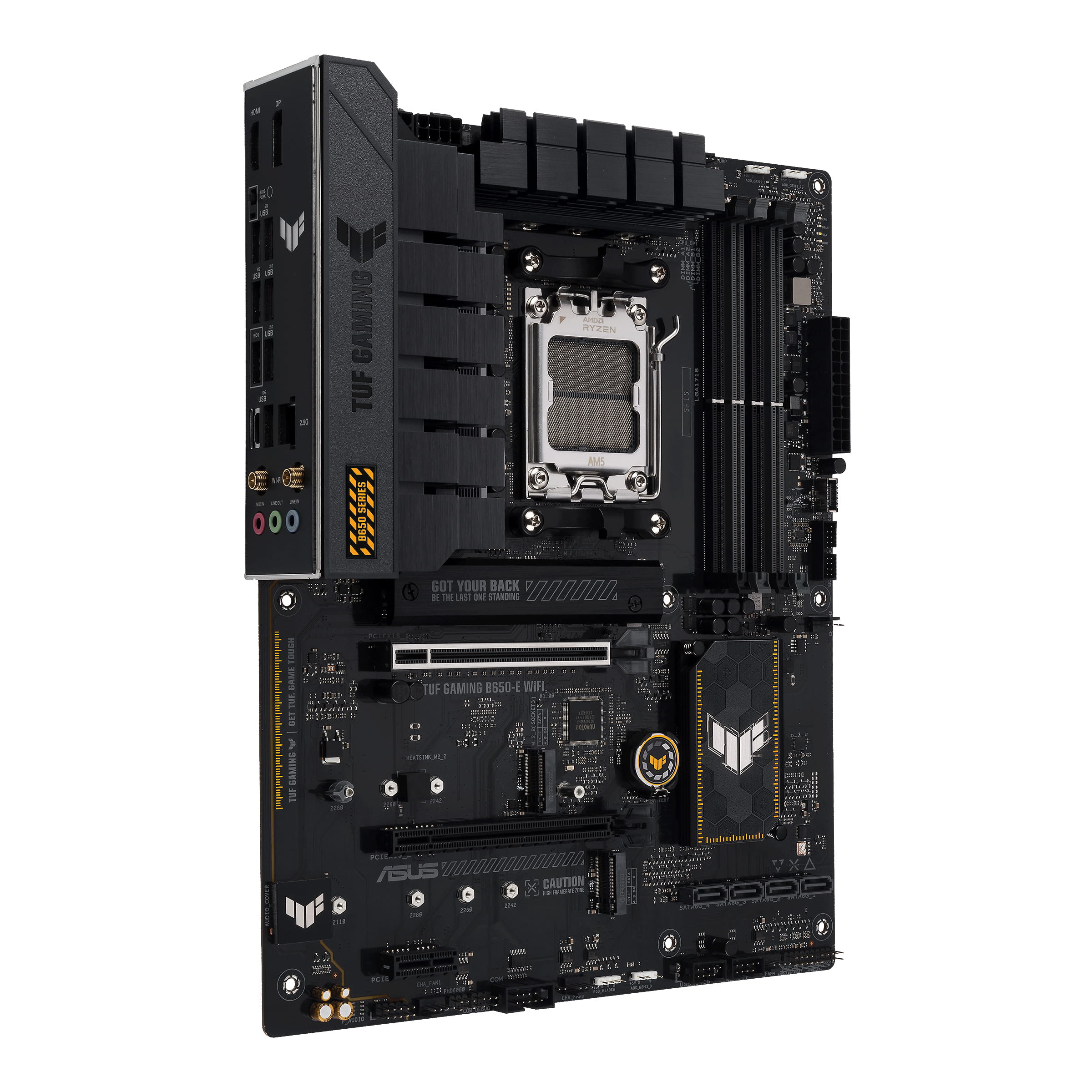 ASUS TUF GAMING B650-E WIFI - Motherboard - ATX - Socket AM5 - AMD B650 Chipsatz - USB-C Gen2, USB 3.1 Gen 2 - Wi-Fi, Bluetooth - Onboard-Grafik (CPU erforderlich)