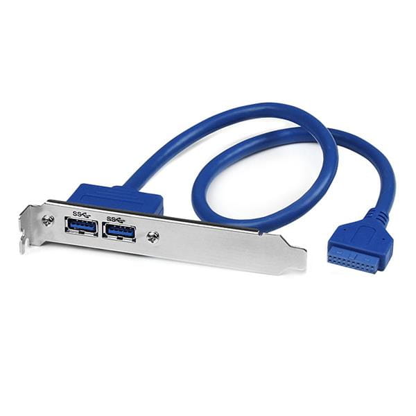 StarTech.com 2 Port USB 3.0 A Buchse Slotblech - USB 3 Pin Header Slotblech Konsole - USB-Konsole - USB Typ A (W)