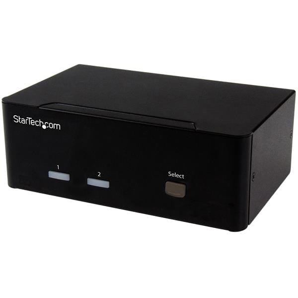 StarTech.com 2 Port KVM Switch mit Dual-VGA und 2-fach USB Hub