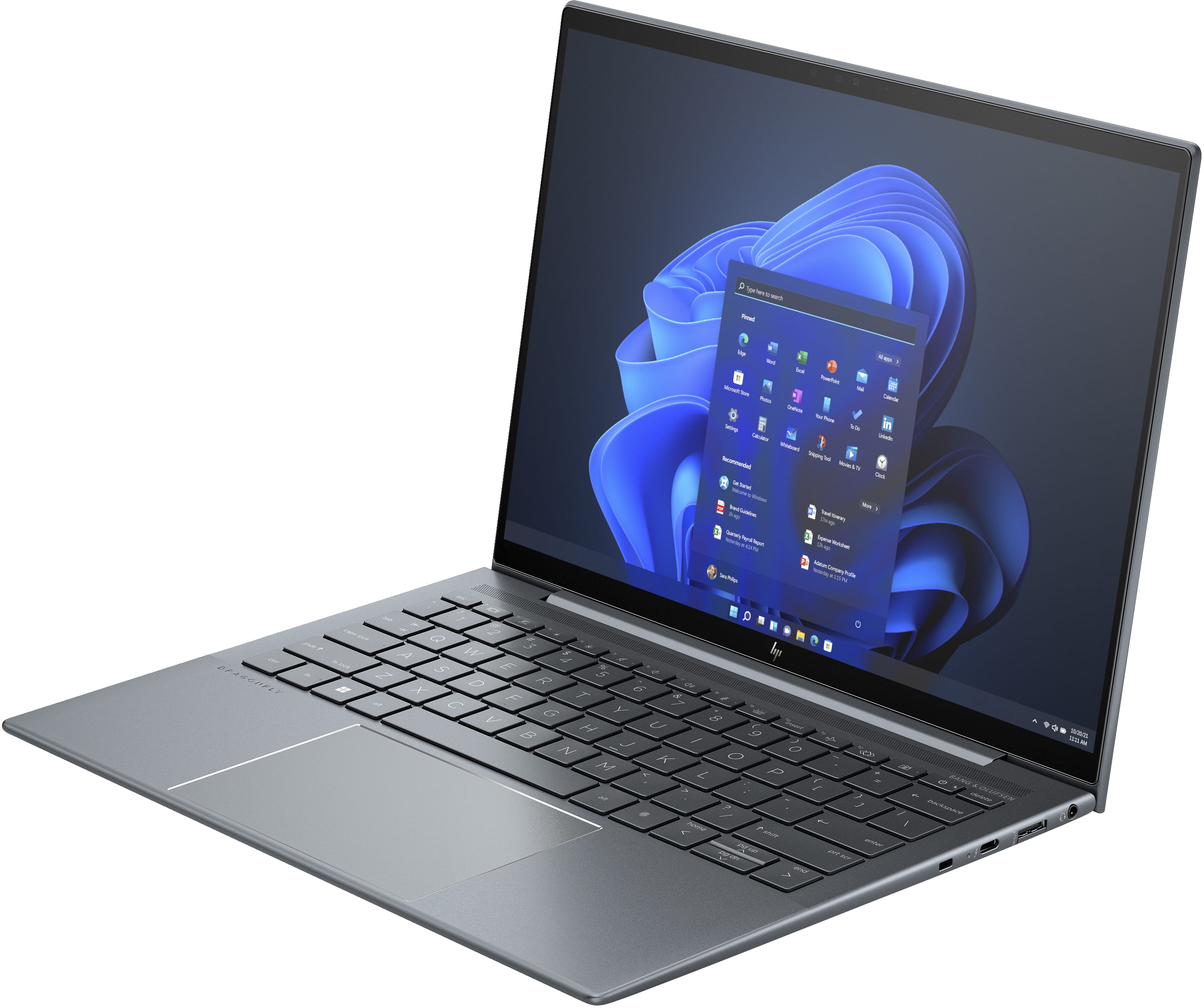 HP Dragonfly G4 Notebook -  Intel Core i7 1355U / 1.7 GHz - Win 11 Pro - Intel Iris Xe Grafikkarte - 32 GB RAM - 1 TB SSD NVMe, TLC - 34.3 cm (13.5")
